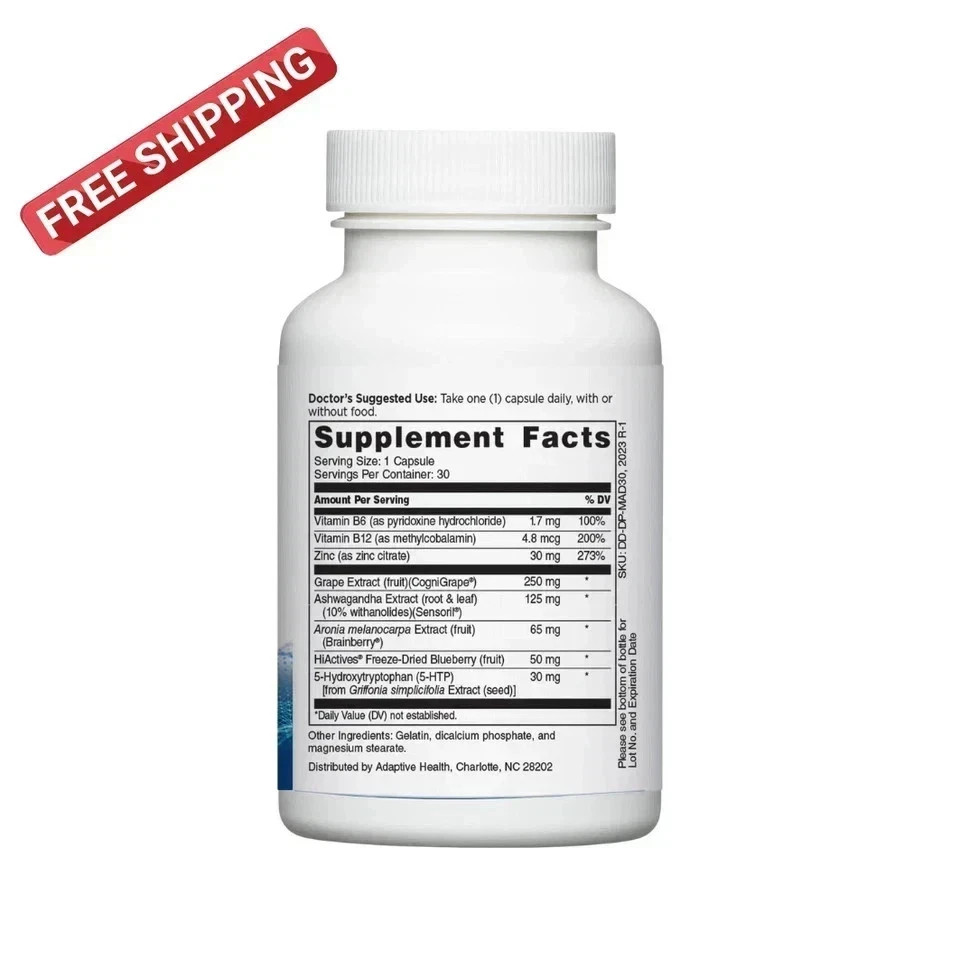 Mindful Advantage Brain Memory Focus Supplement – 30 Caps