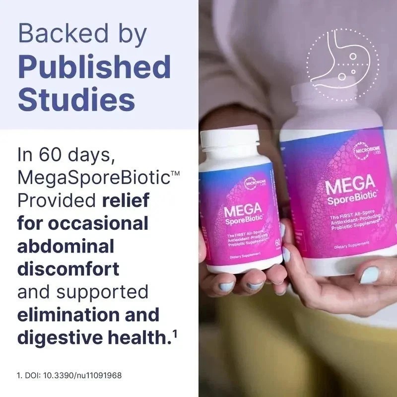 2 PCS-Mega Sporebiotic 60Caps Microbiome, Digestive Health Probiotic Men&Women