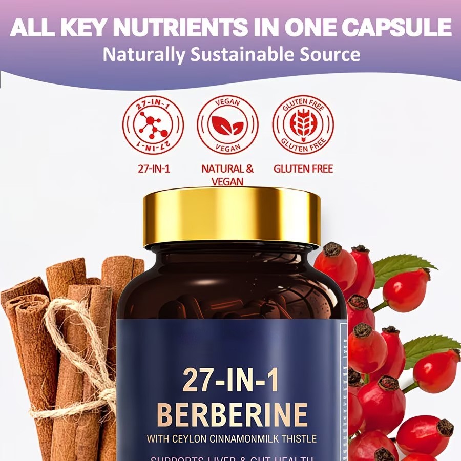 27 In 1Berberine Capsule-Digestive Health Support Healthy Immune System Support