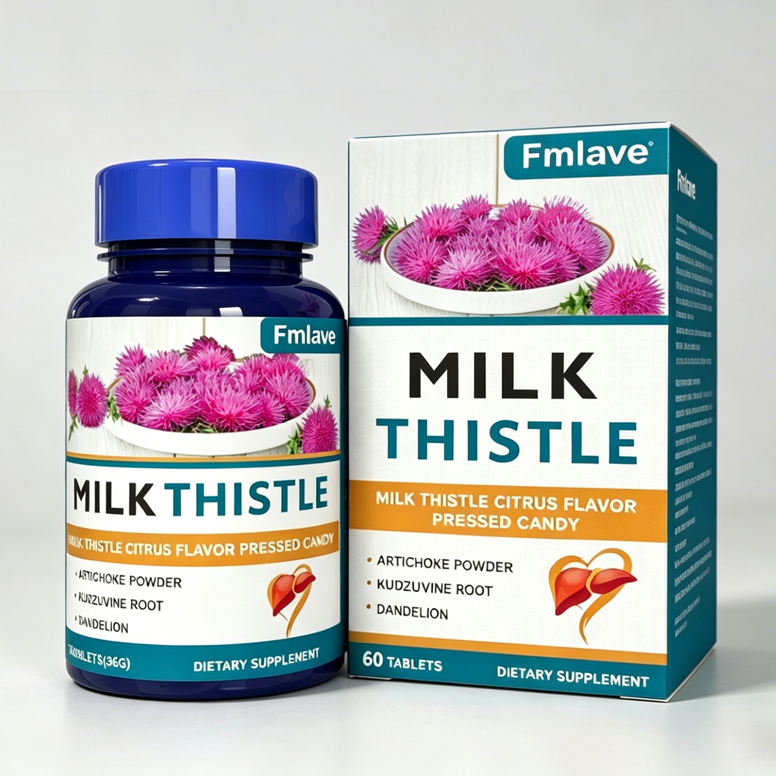 Liver Cleanse Detox Repair Formula w/Turmeric, Milk Thistle, Dandelion Artichoke