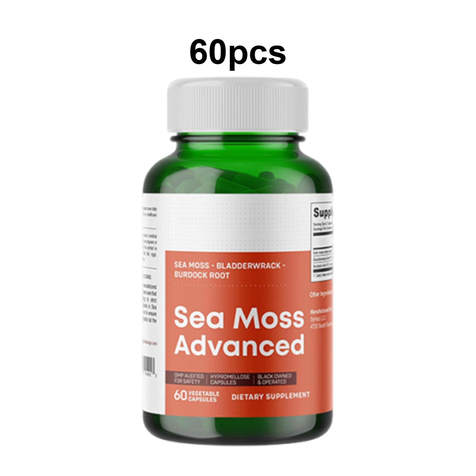 1250mg Sea Moss Advanced Superfood, High|Potency, Vegan | 60 Count