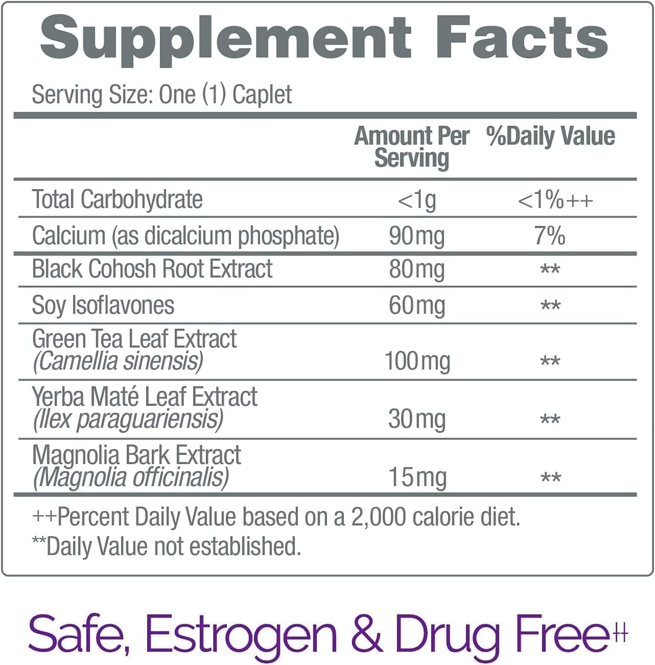 Stress Relief & Energy Boost Capsules for Menopause – 28 Ct, & Gluten-Free