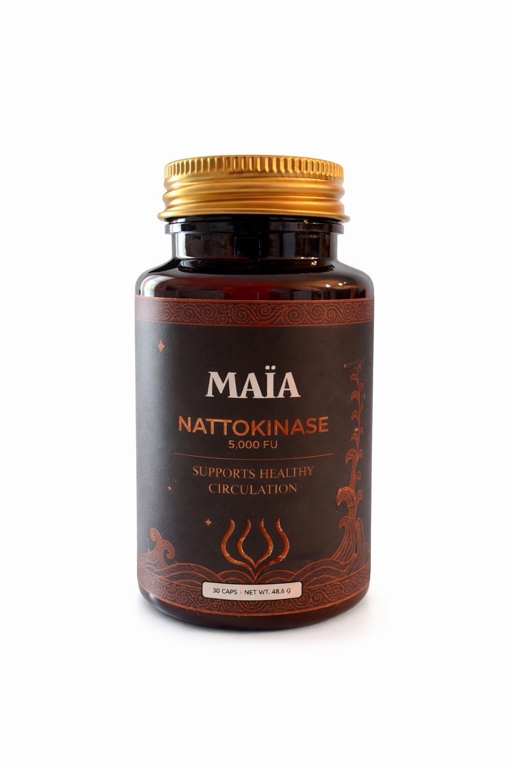 Maia Nattokinase 5000 FU 30 Capsules Supports Healthy Circulation High Potency