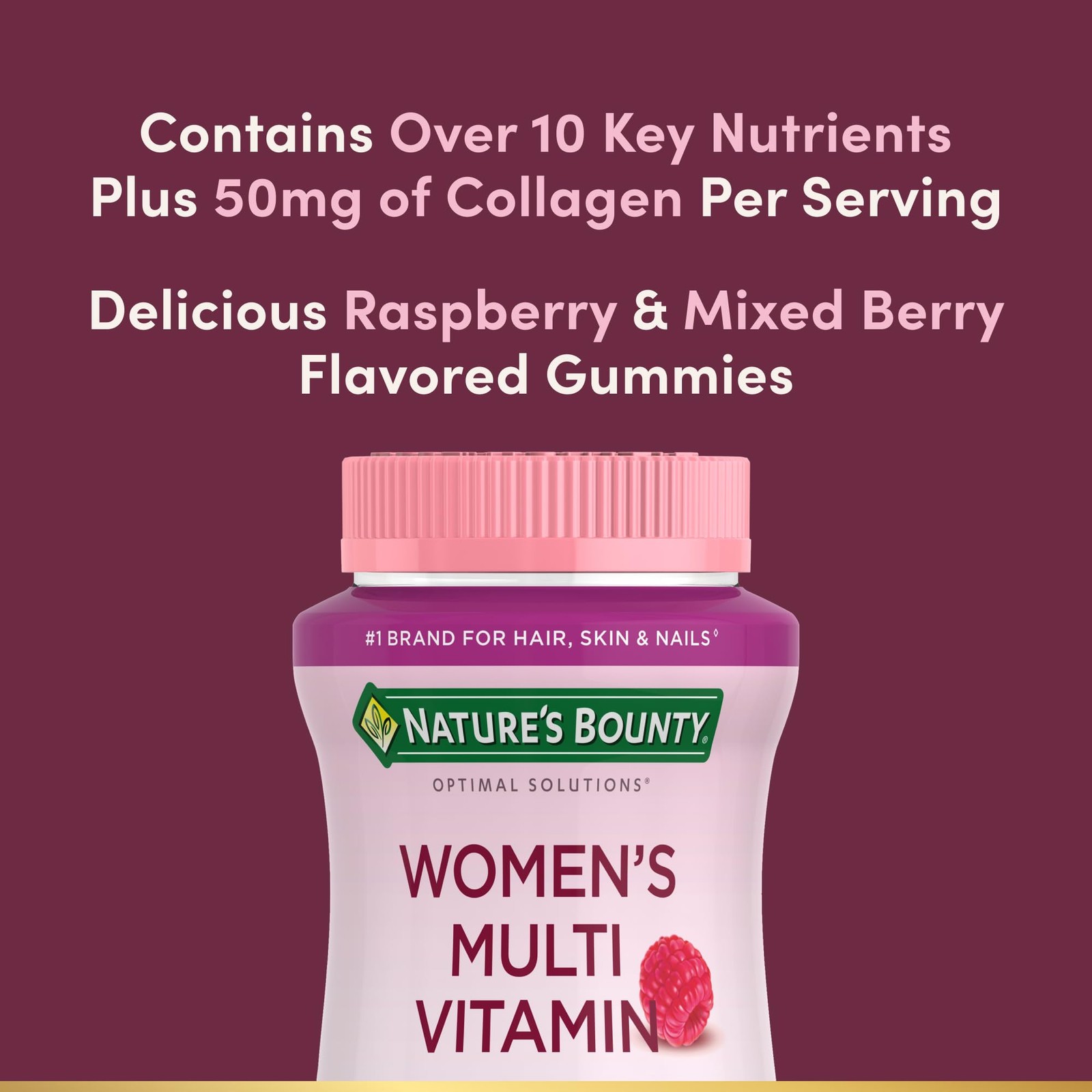 Nature’s Bounty Optimal Solutions Women’s 80 Count (Pack of 1), Pink