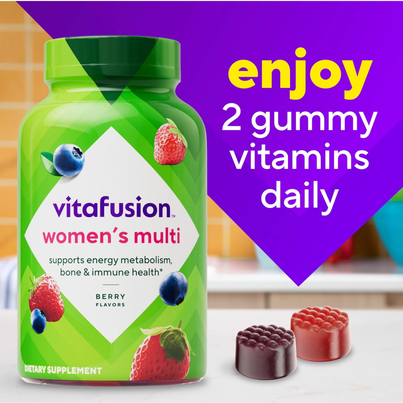 Vitafusion Adult Gummy Vitamins for Women, 120 Count 120 (Pack of 1)