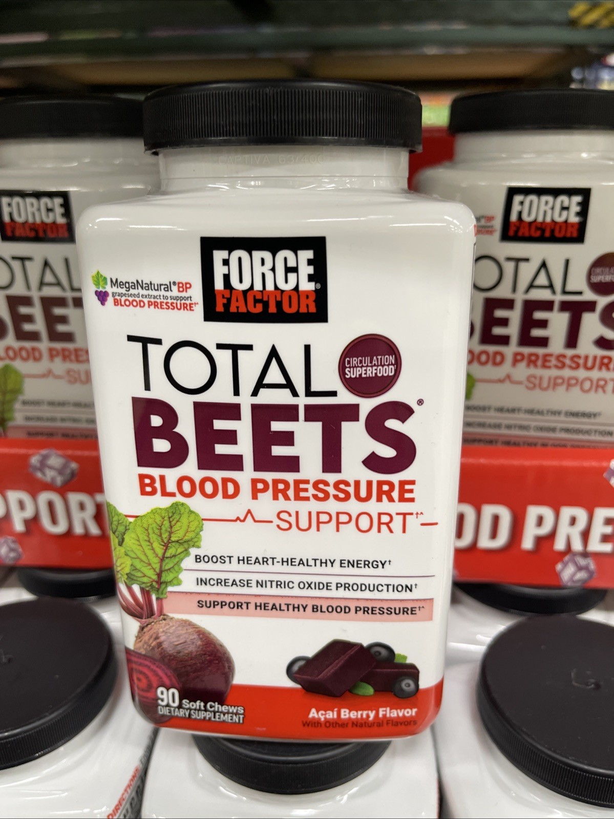 ( 1 ) Force Factor Total Beets Blood Pressure Support , 90 Soft Chews