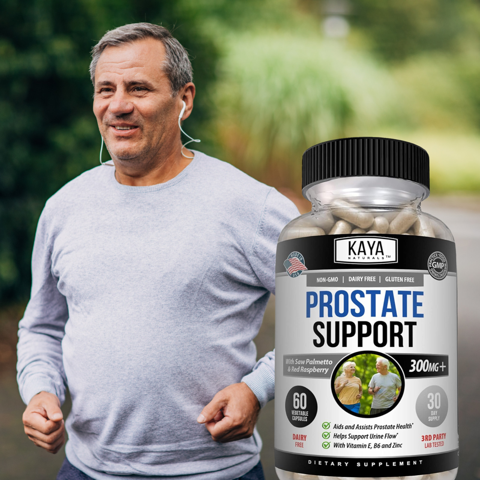 (2 Pack) Prostate Support – Reduce Frequent Urination, Stamina supplement 60ct