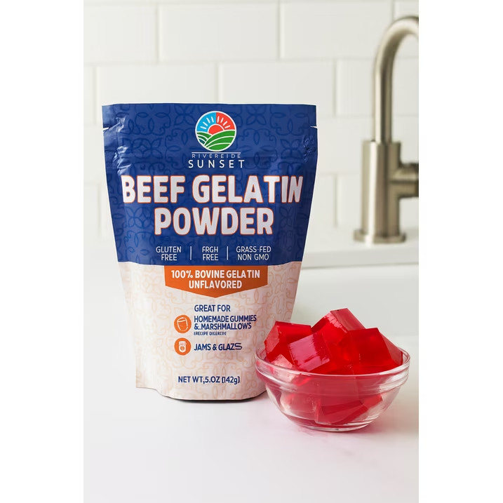 Divided Sunset, Unflavored Beef Gelatin Powder, 5 oz (142 g)