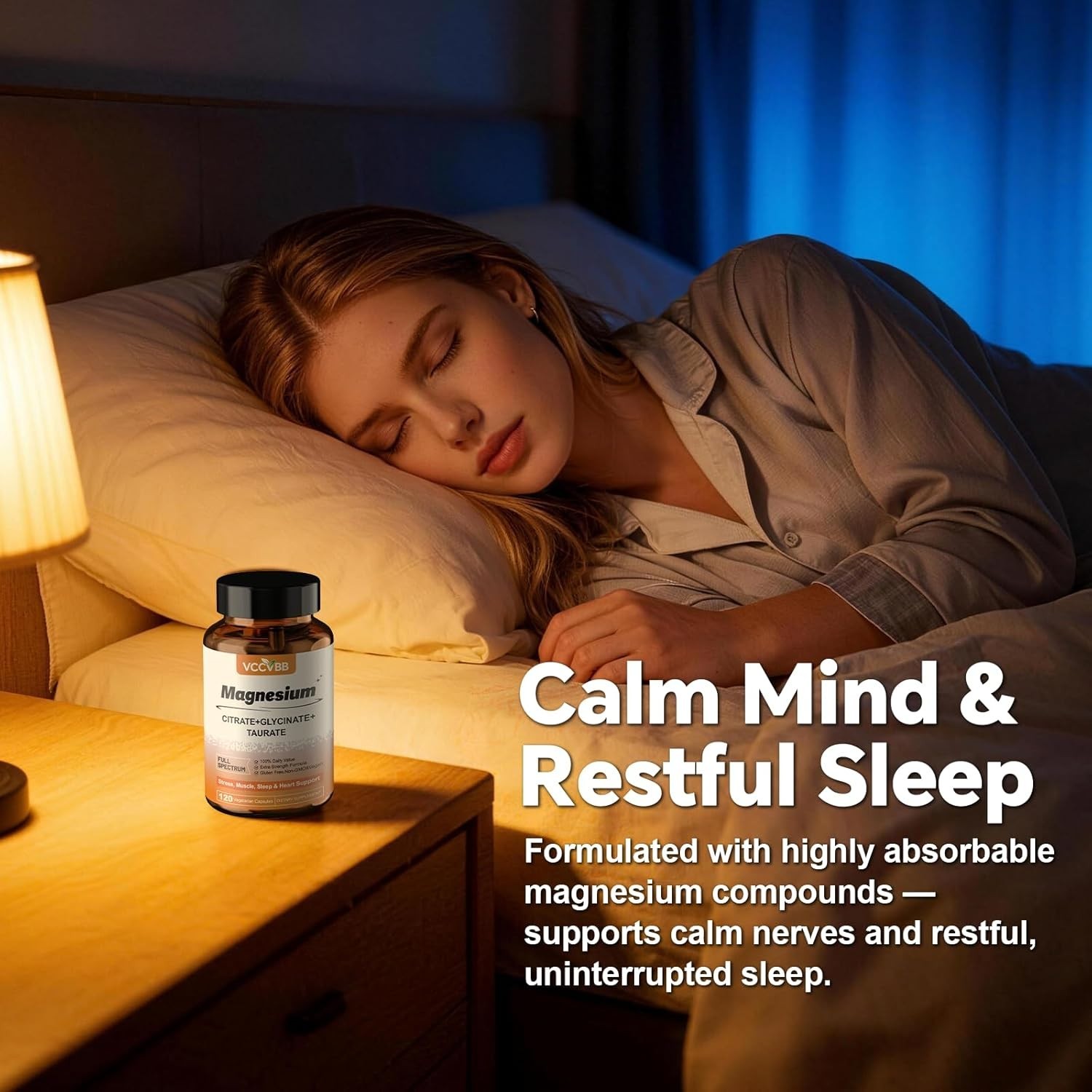 Magnesium Complex 600mg – 12 Types of Magnesium, Sleep & Muscle Support 120 ct