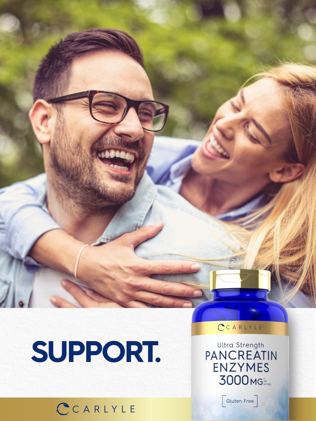 Carlyle Pancreatin Digestive Enzymes | 3000mg | 250 250 Count (Pack of 1)