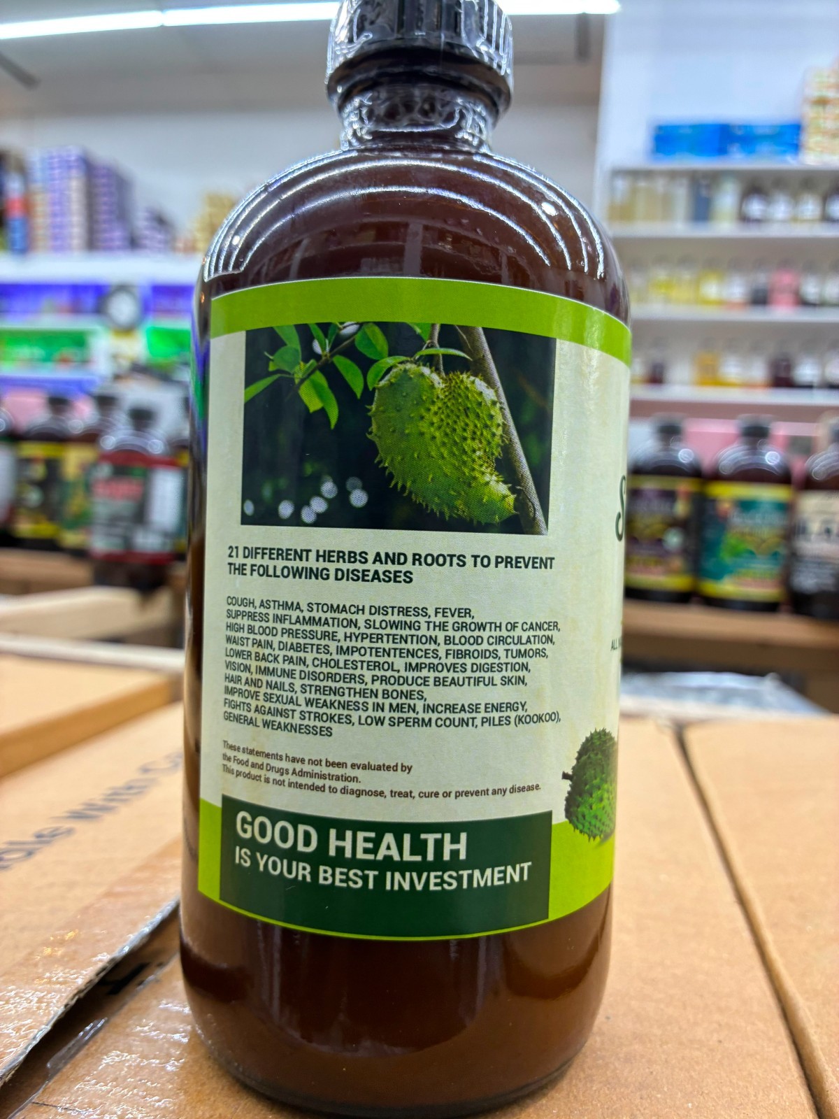 Soursop Bitters 16oz | Traditional Herbal Botanical Blend | Liquid Supplement