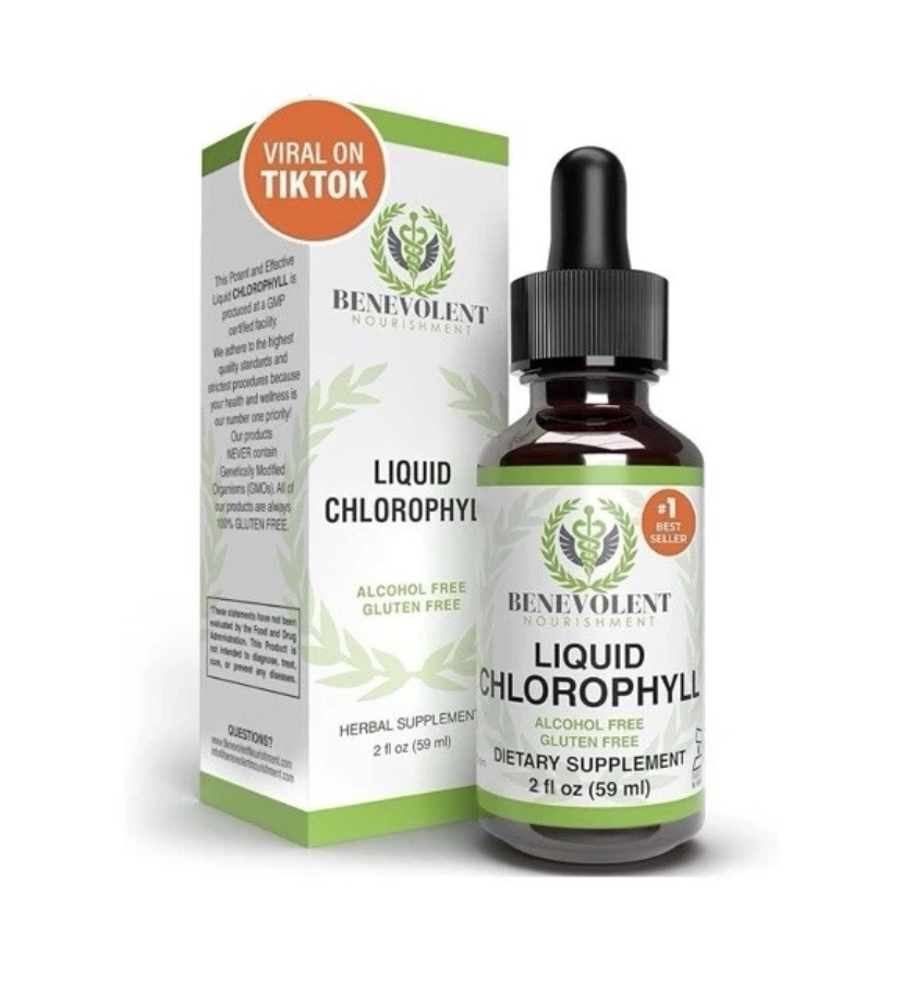 Liquid Chlorophyll &-Natural Detox Deodorant Gut Drops Liver Supplement Health