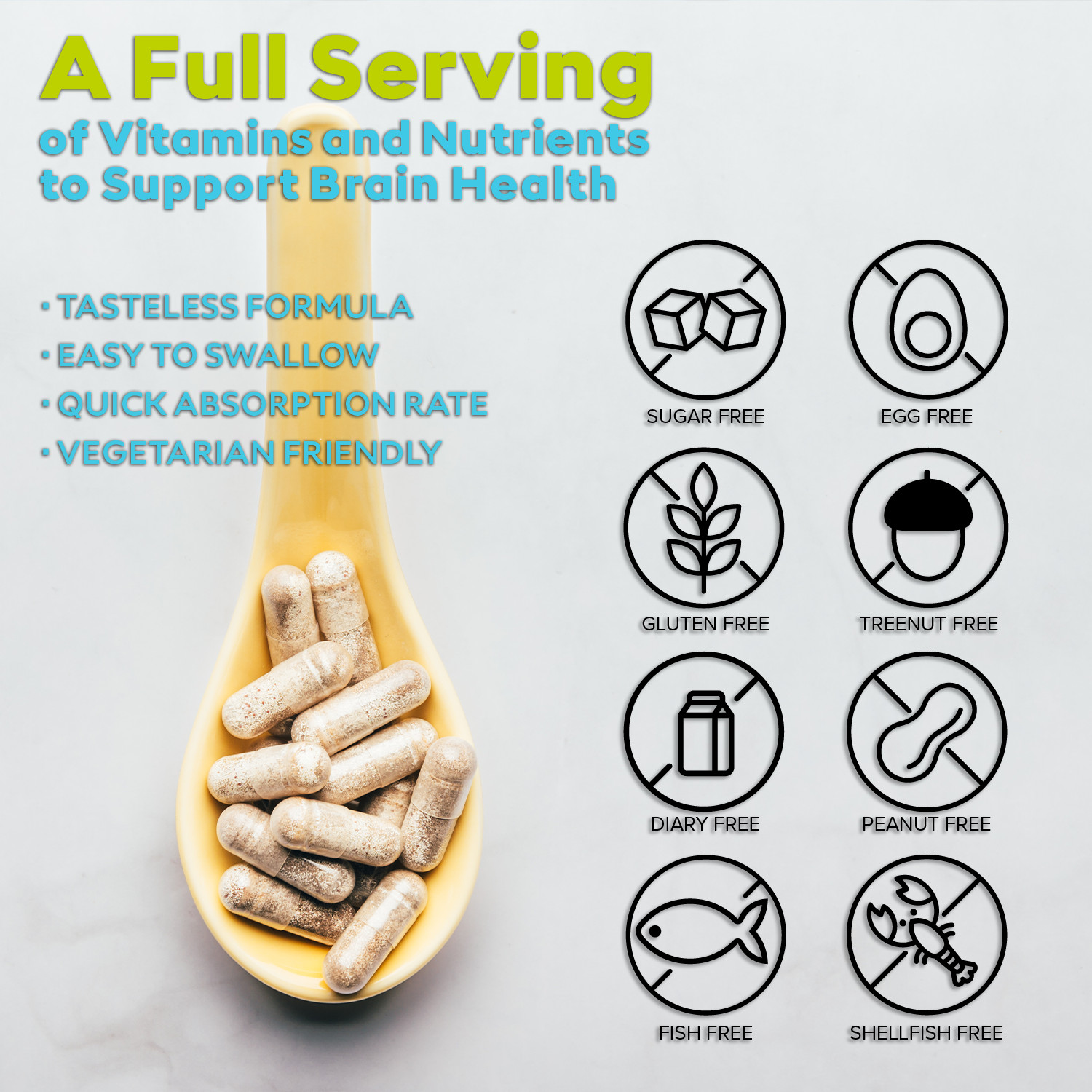 (1 Pack) Neuron IQ Pills – Brain Health & Cognitive Support Supplement 60 Caps