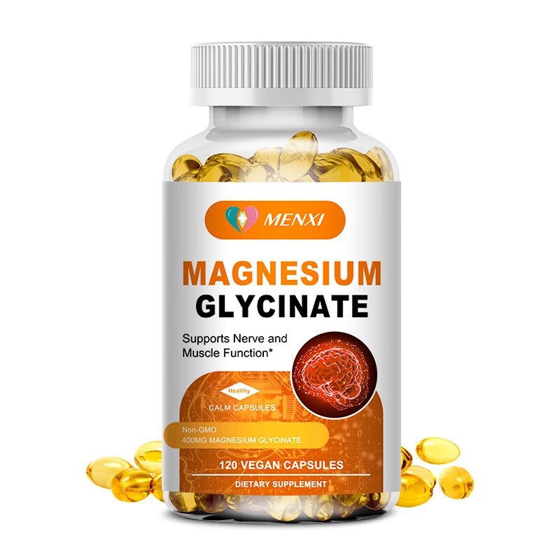 Magnesium Glycinate 400mg 360 Capsules For Sleep Stress Relief Support Bone Lot