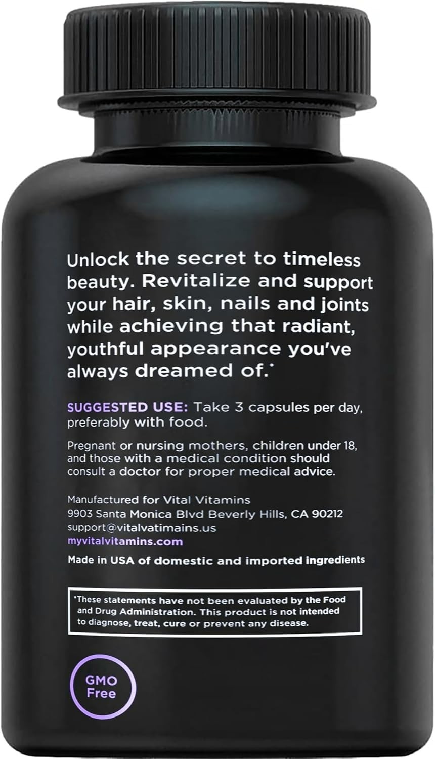 Vital Vitamins Multi Collagen Complex Plus – Advanced Beauty & Wellness – 150 CT