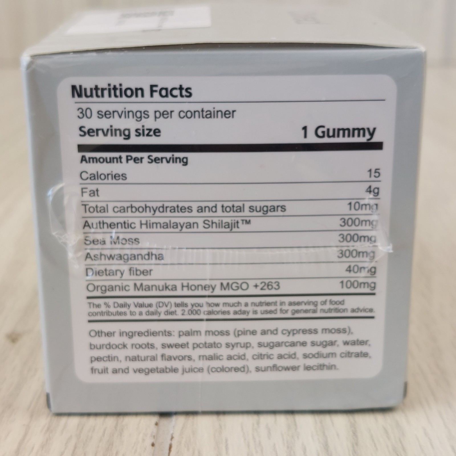 Cured 3 in 1 Wellness Gummies Unisex 30ct Gray Shilajit Sea Moss Ashwagandha
