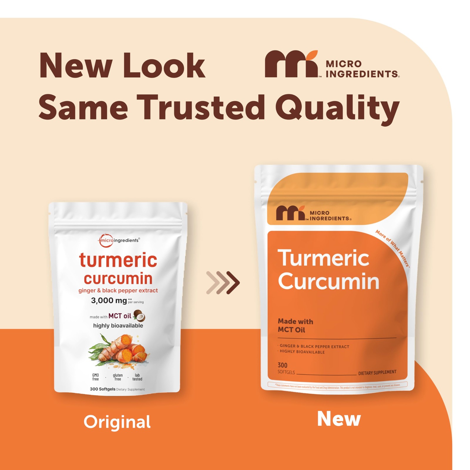 Micro Ingredients Turmeric Curcumin Supplement with 300 Count (Pack of 1)