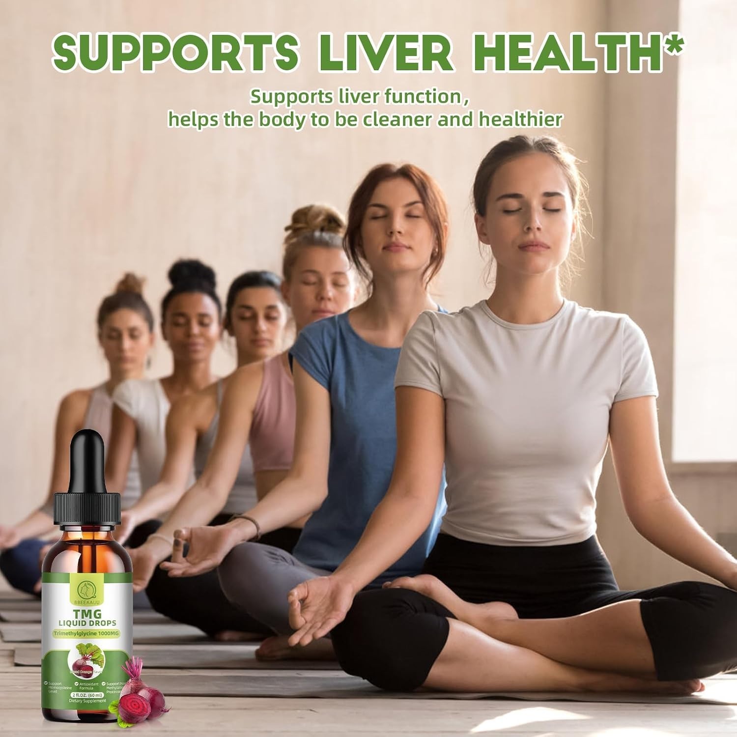1000MG TMG Liquid Drops – Fast Absorbing Blood Orange Flavor for Daily Wellness