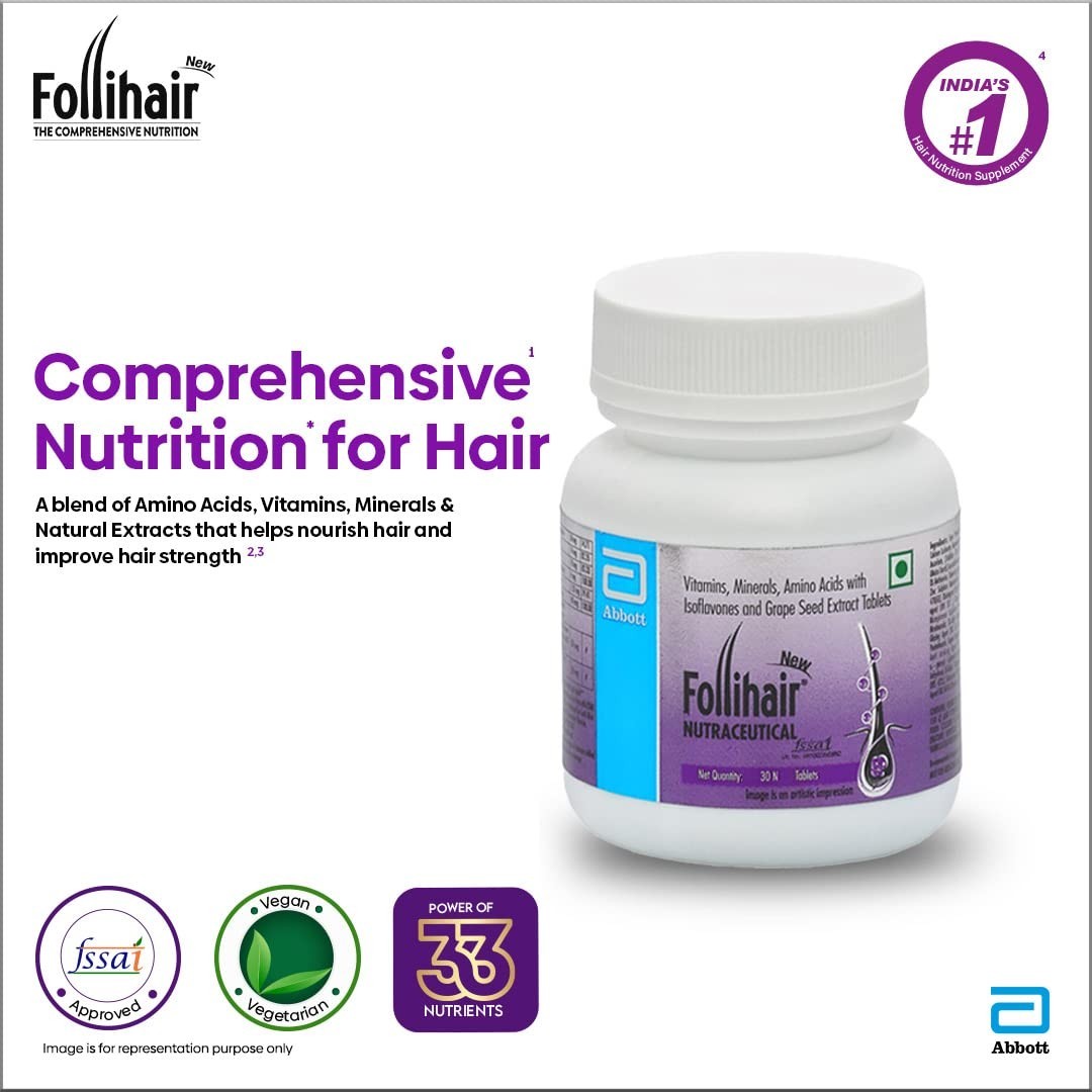 Follihair New Nutraceutical Pack of 30Tab