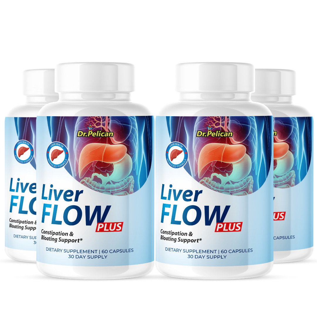 Liver Flow Plus- Liver Support- 4 Bottles- 240 Capsules