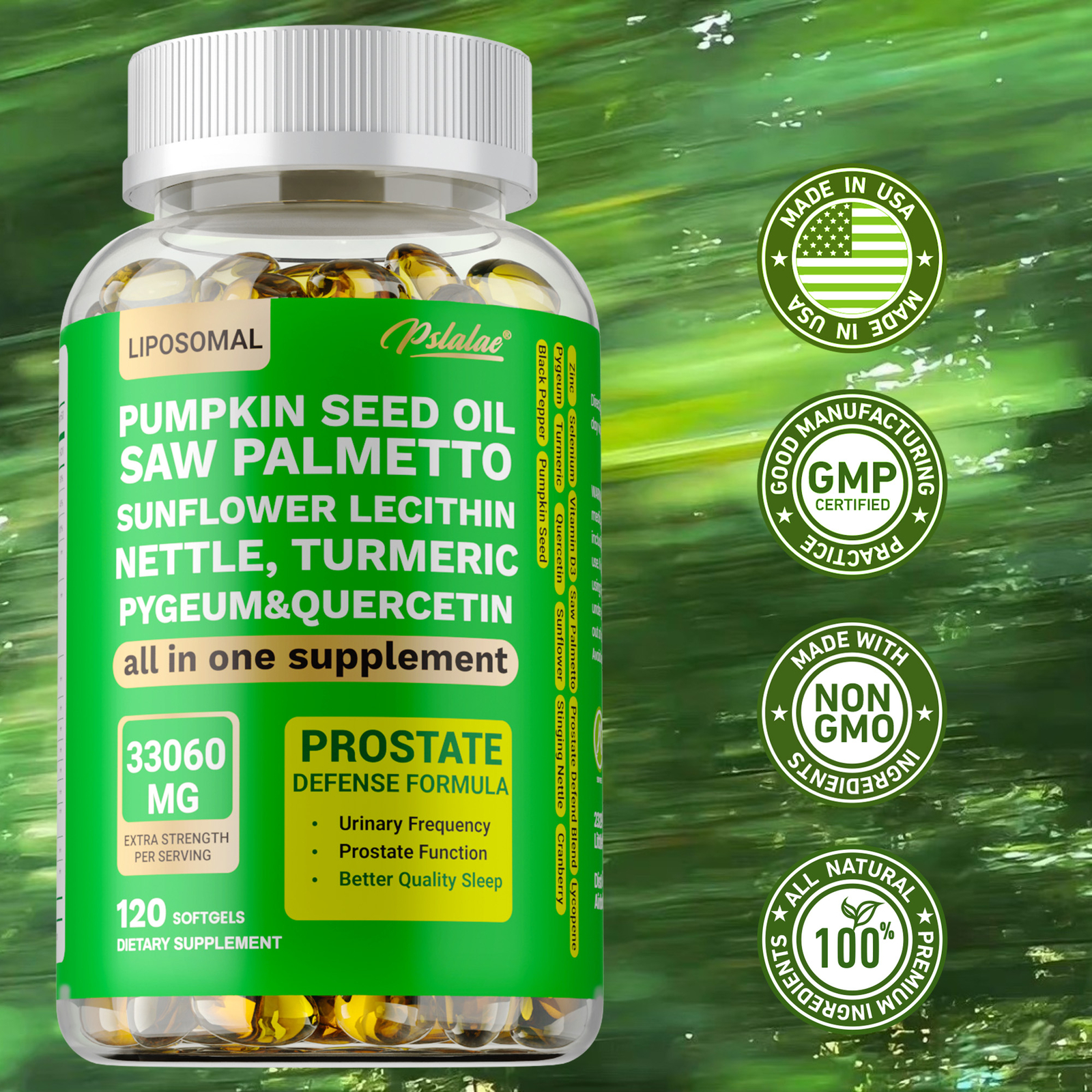 Pumpkin Seed Oil – Saw Palmetto, Lycopene, Prostate Health, Hair Growth