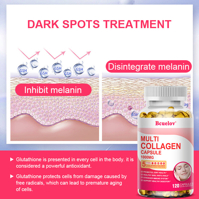 Multi Collagen Capsules 1000mg – 30/60/120Capsules – Hair, Skin, Nails, Bones