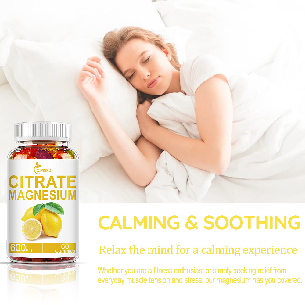 Magnesium Citrate Extra Strength 400mg 600mg- Chelated for Max Absorption 30day