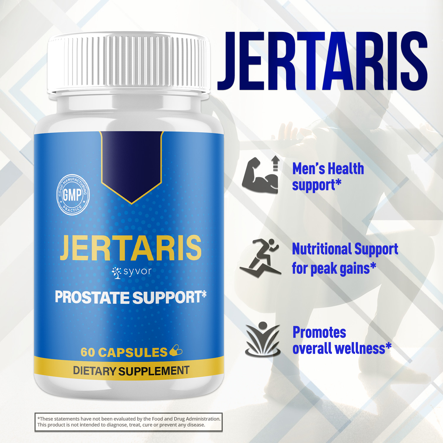 (1 Pack) Jertaris Pills Advanced Prostate & Bladder Support Formula 60 Capsules