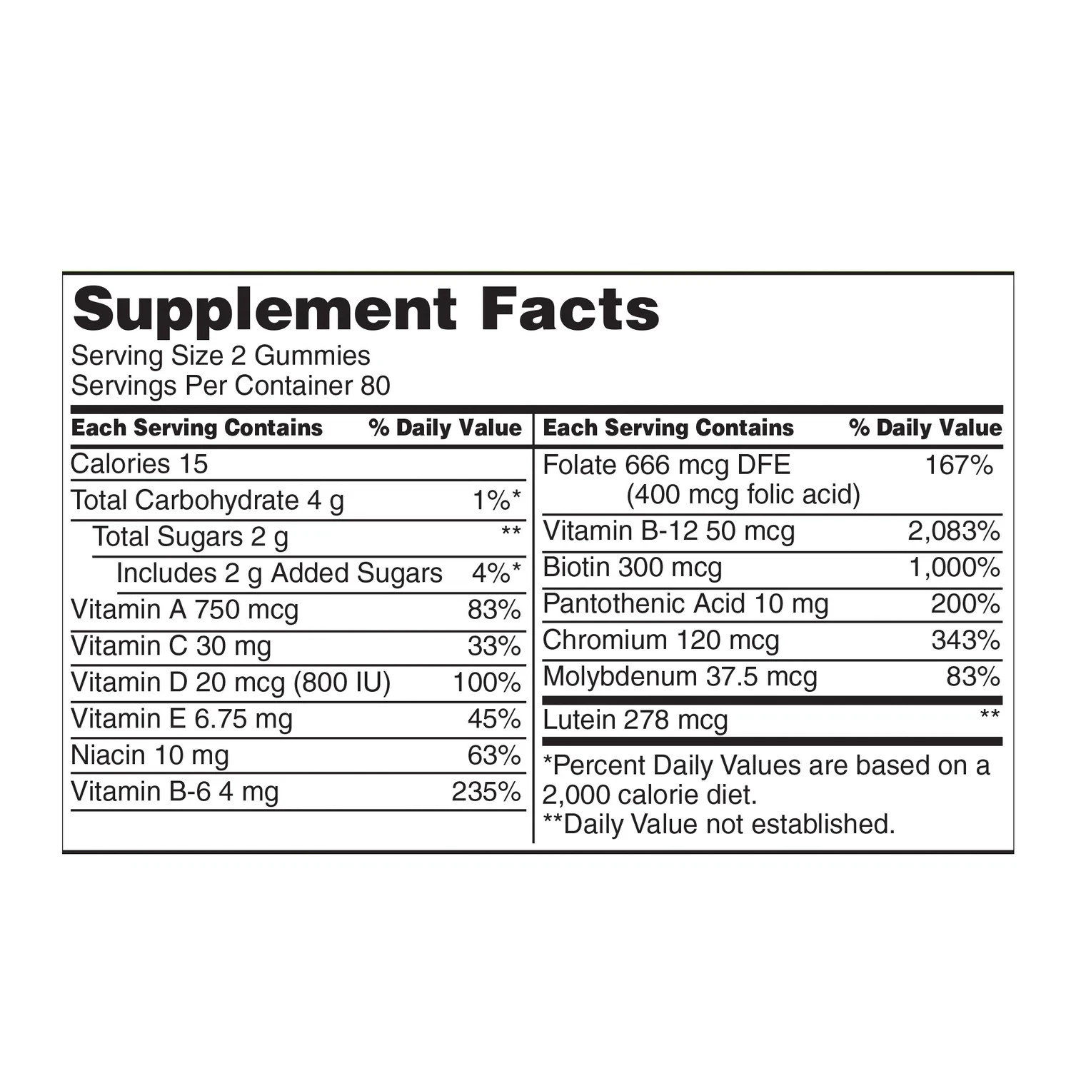 Kirkland Signature Adult Multivitamin, 320 Gummies