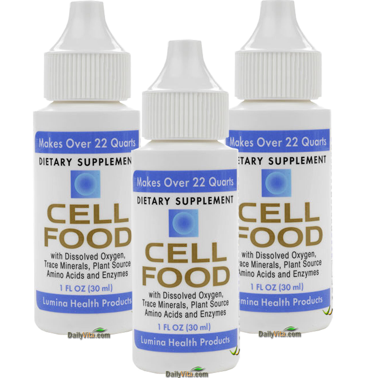 3 x Cellfood Liquid Concentrate 1 fl oz FRESH MADE IN USA FREE SHIPPING