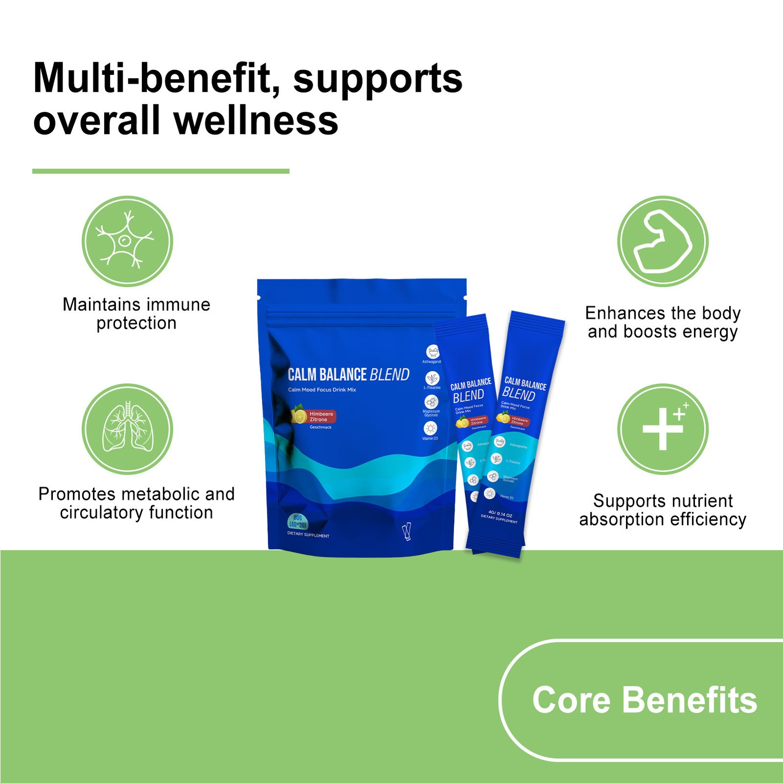 Jello Supercalm Cortisol Cocktail Powder – Natural Relax Support For Men & Women