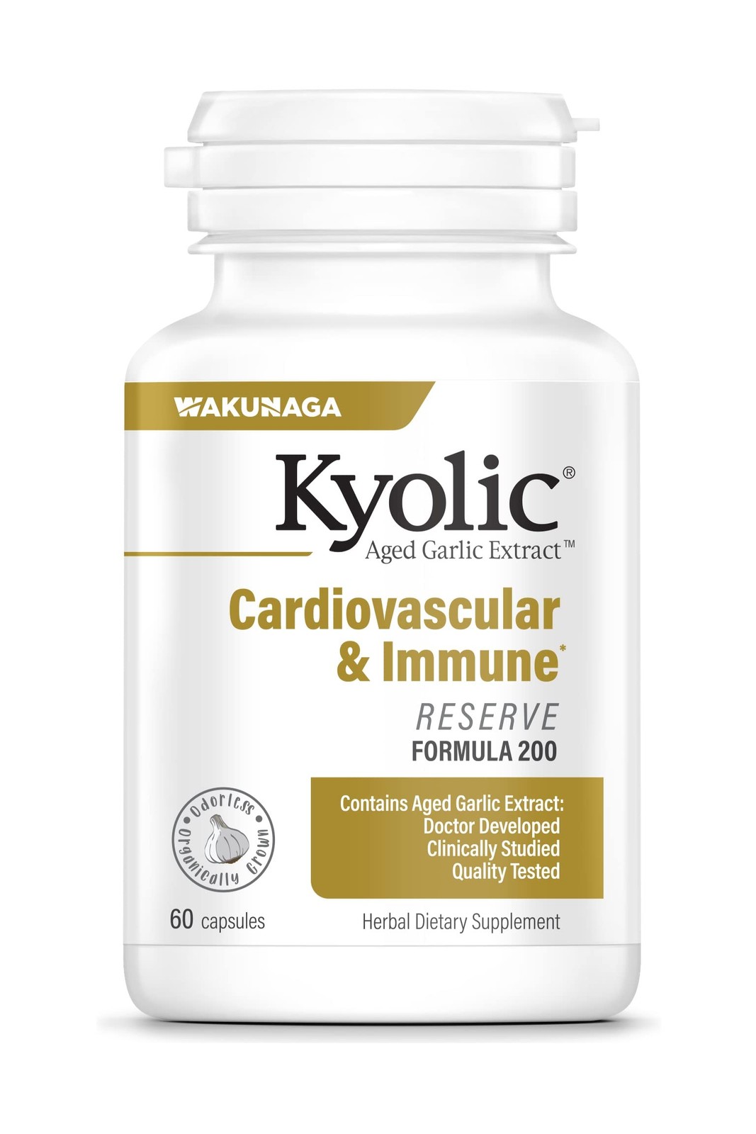 Kyolic Aged Garlic Extract Formula 200, Cardiovascular & 60 Count (Pack of 1)