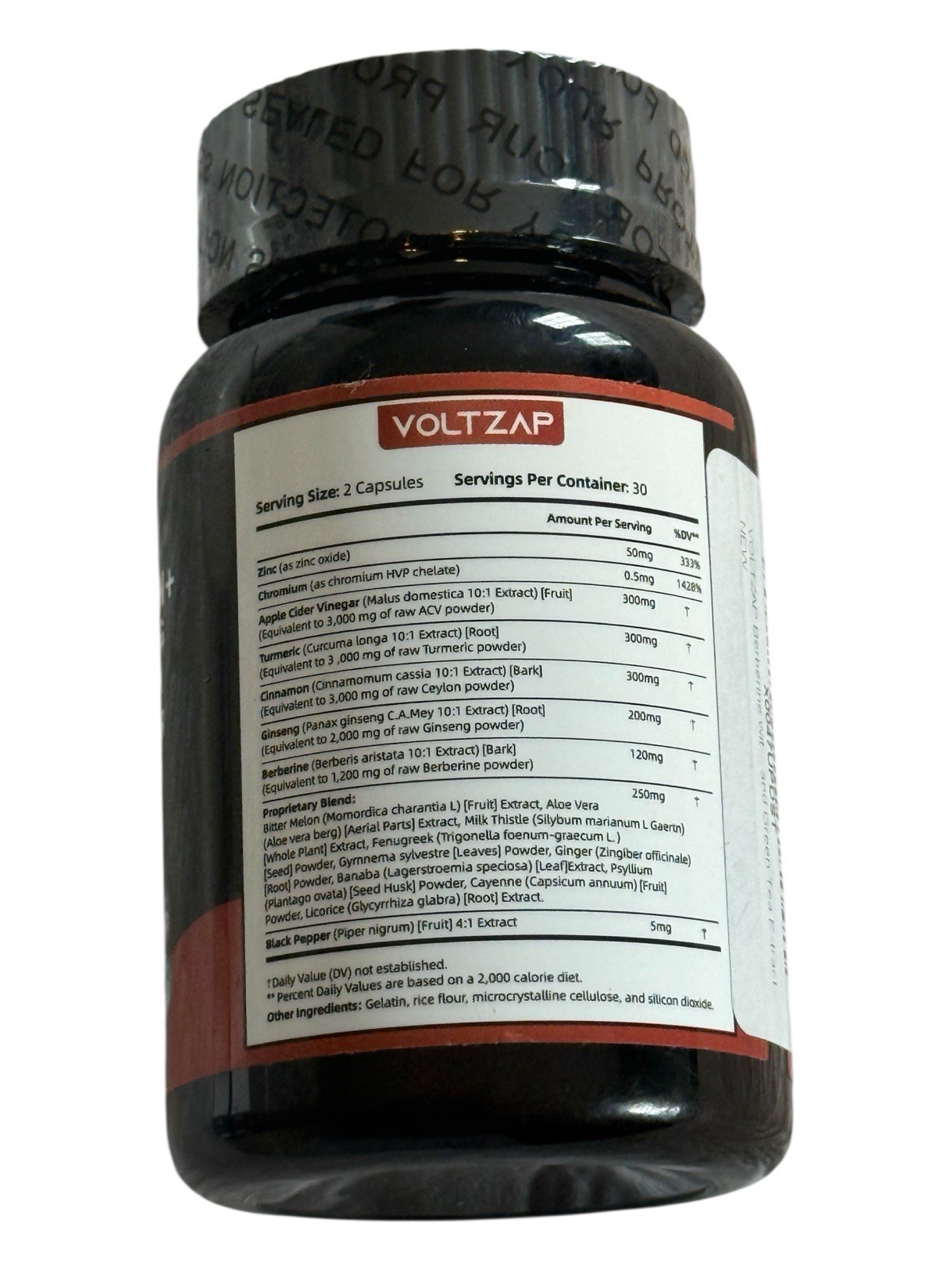 Ceylon Cinnamon Berberine & Ginseng All-In-One – 60 Capsules – Ex: 5/28