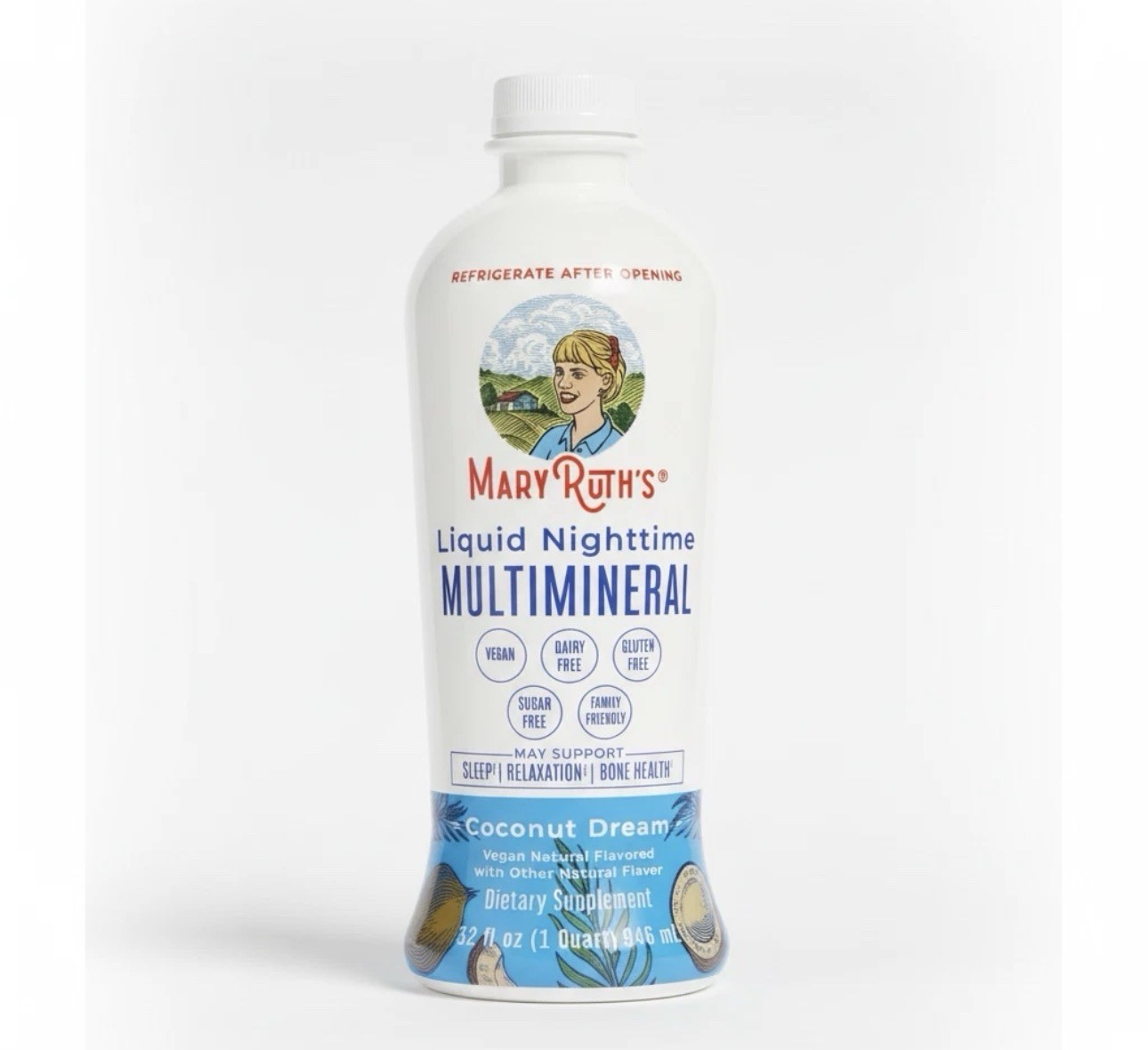 MaryRuth’s Liquid Nighttime Multimineral Coconut Dream 32oz 3 Pack Free Shipping