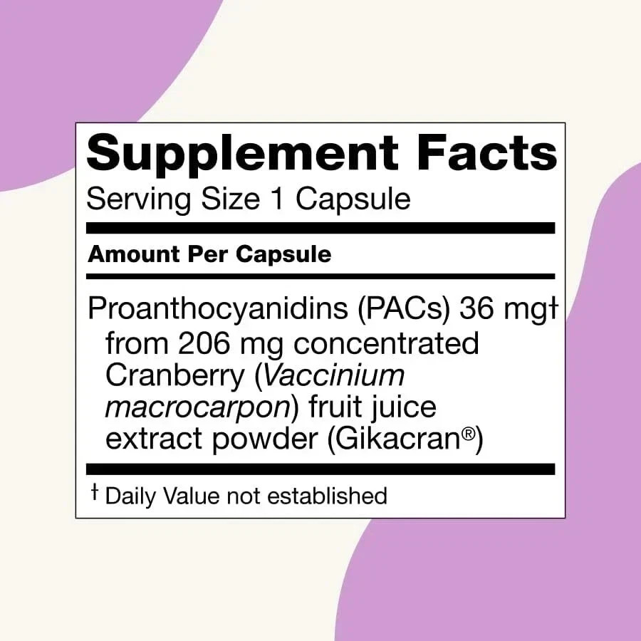 Ellura 36mg Cranberry Capsules 90ct – UTI Support Supplement – Urinary Health