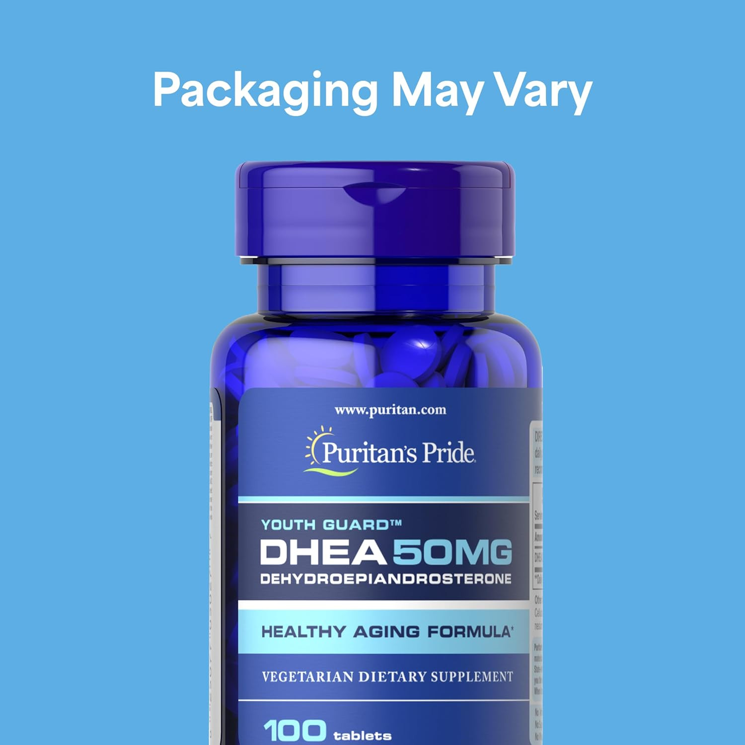 Puritan’s Pride DHEA 50Mg Dietary Supplement, Promote Sugar Metabolism 100 Count