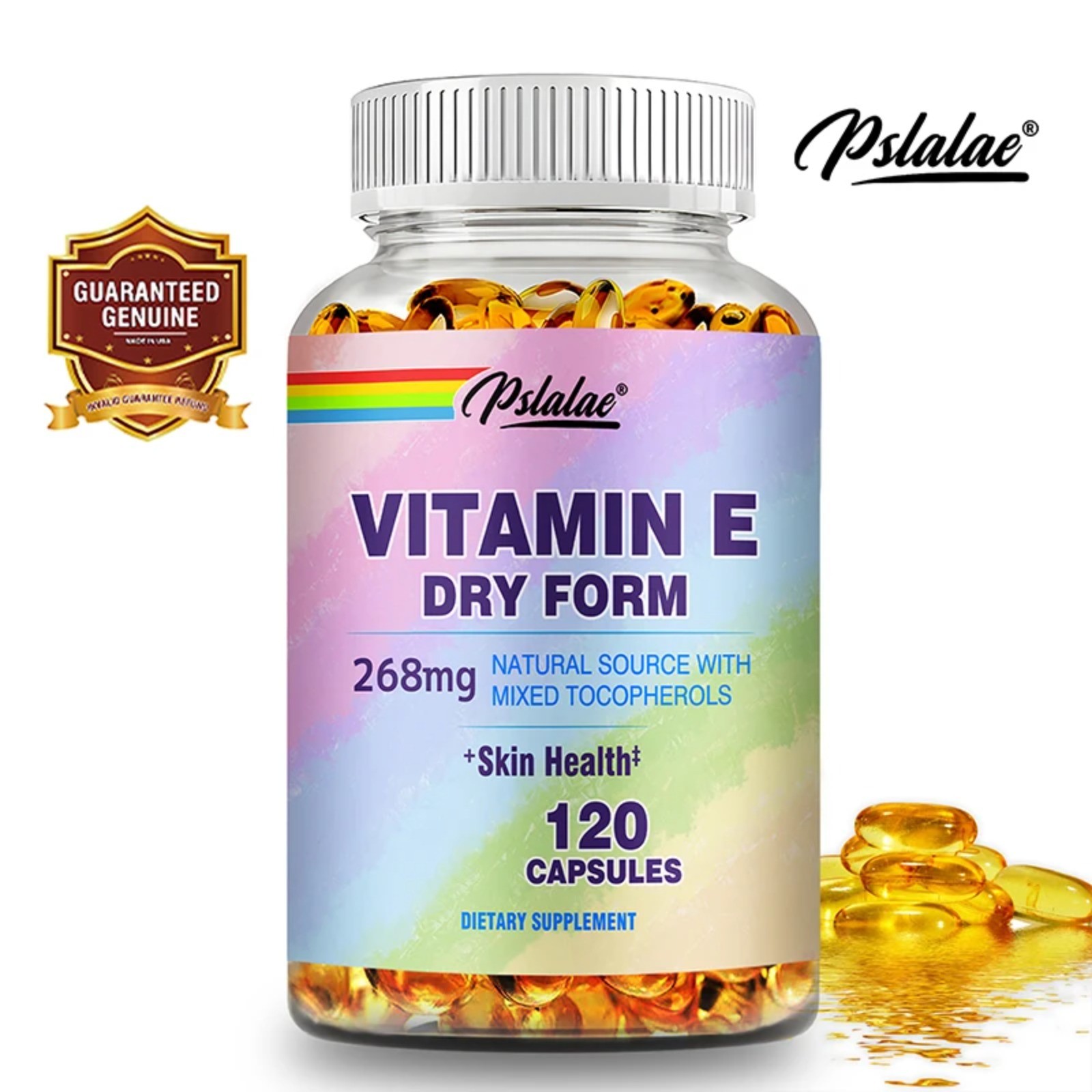 Vitamin E 120pcs – Anti-aging, Reduces Wrinkles, Improves Skin Condition