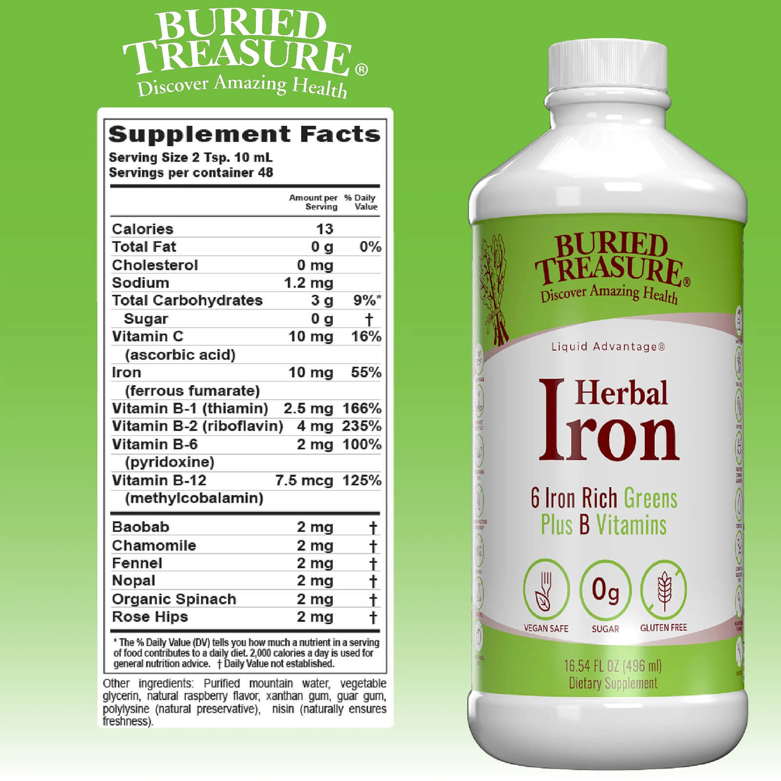 Buried Treasure Herbal Iron 16 fl oz