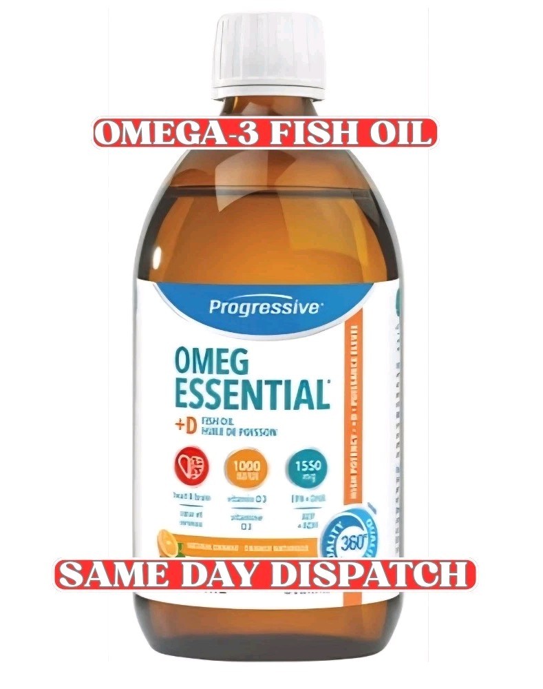 Progressive OmegEssential+D Fish Oil 500ml Orange Omega-3 Vitamin D