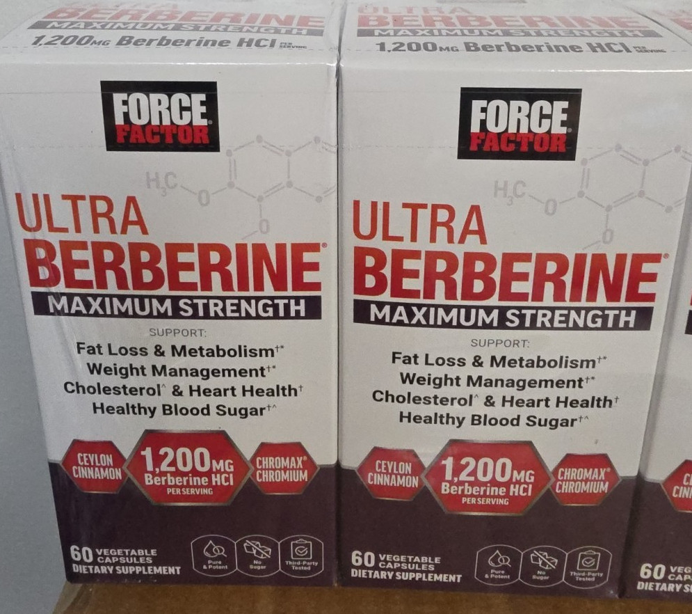 Force Factor Ultra Berberine Maximum Strength/60 vegetable capsules