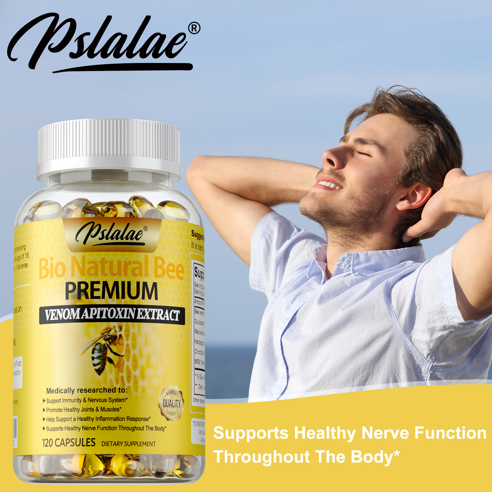Bio Natural Bee – Glucosamine, Chondroitin, MSM, Joint Support, Pain Relief