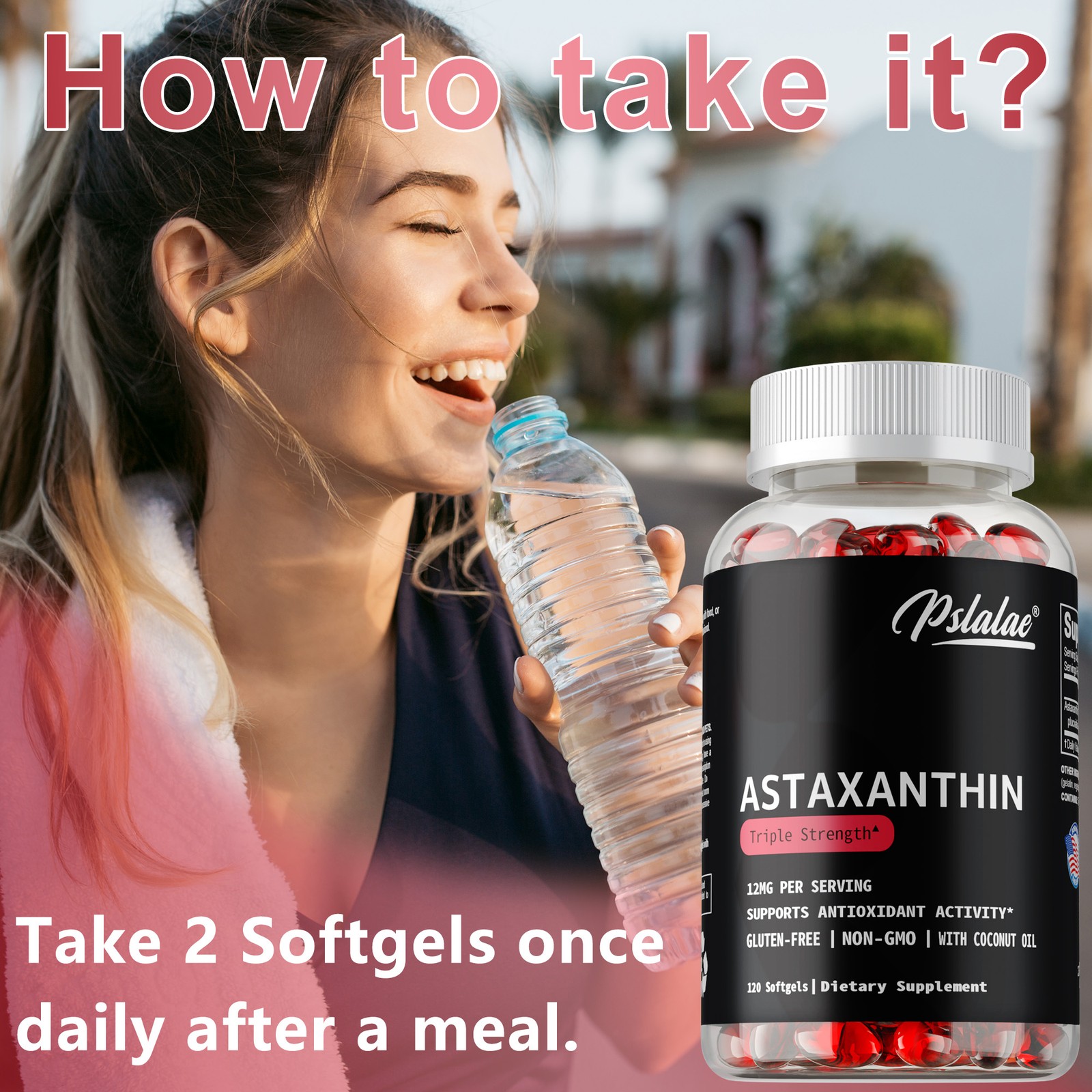 Astaxanthin 12mg – Supports Skin, Eye, Joint and Heart Health, Enhance Immunity
