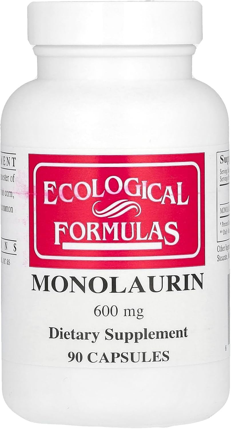 Monolaurin 600 mg – Trusted Immune Support in Convenient 90 Count Capsules