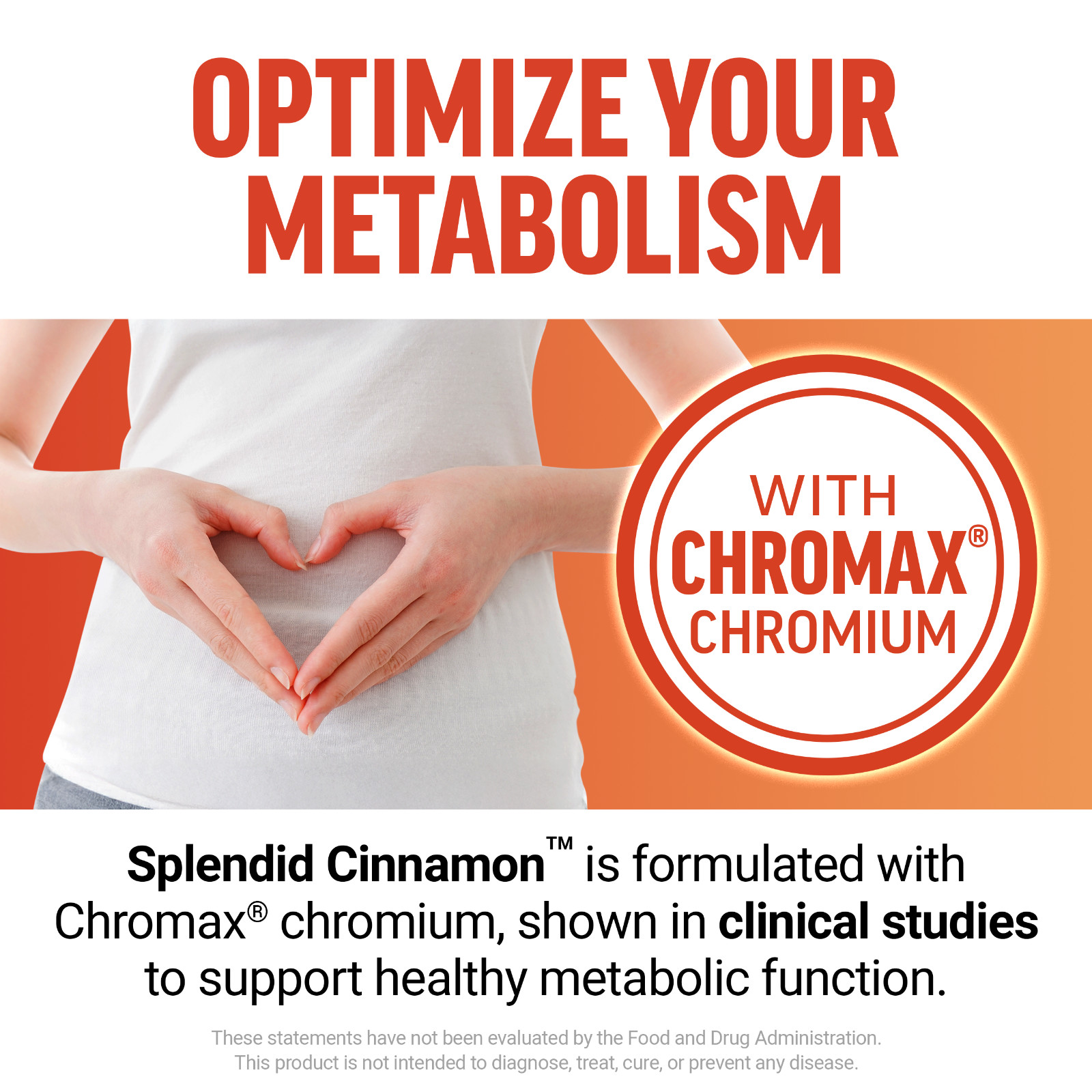 Force Factor Splendid Cinnamon Ceylon Chromium Metabolism Antioxidant 60 Chews