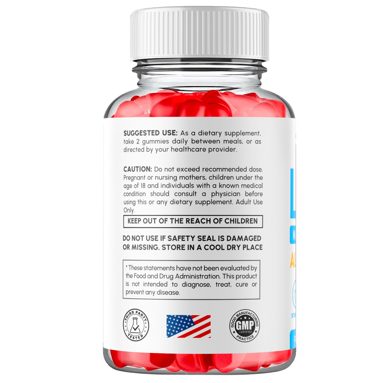 (1 Pack) Libicade Gummys Advanced Male Support Formula Vitamin 60 Gummies