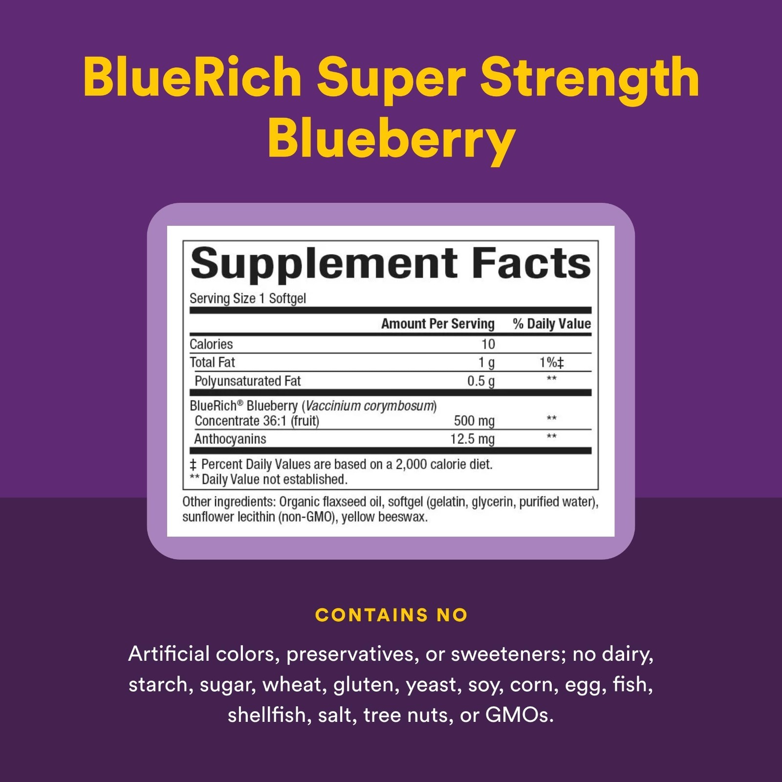 Super Strength Blueberry Concentrate – Antioxidant Support, 90 Softgels for Heal
