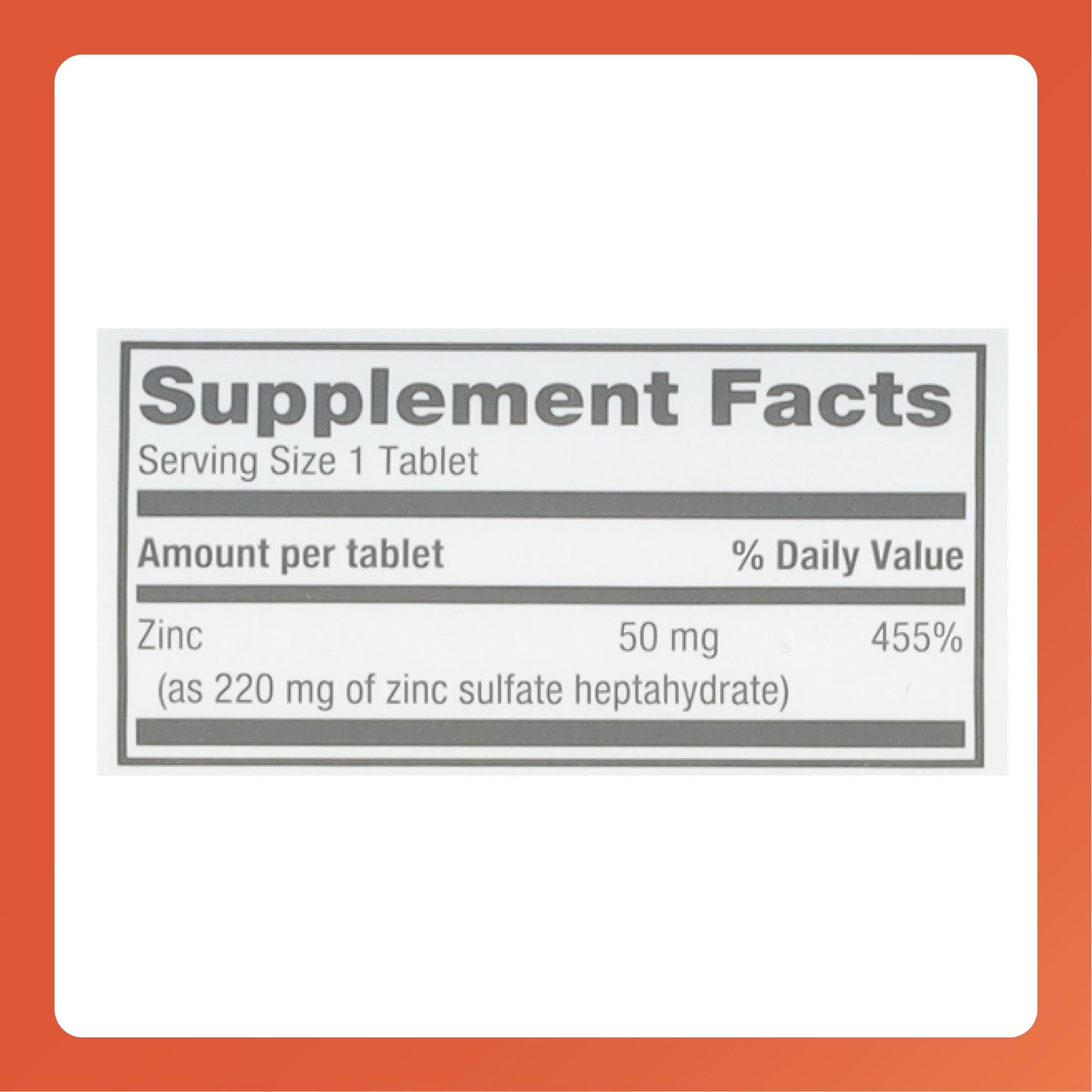 Rugby Zinc Sulfate 220 mg Tablets – Made with 100 Count (Pack of 1)