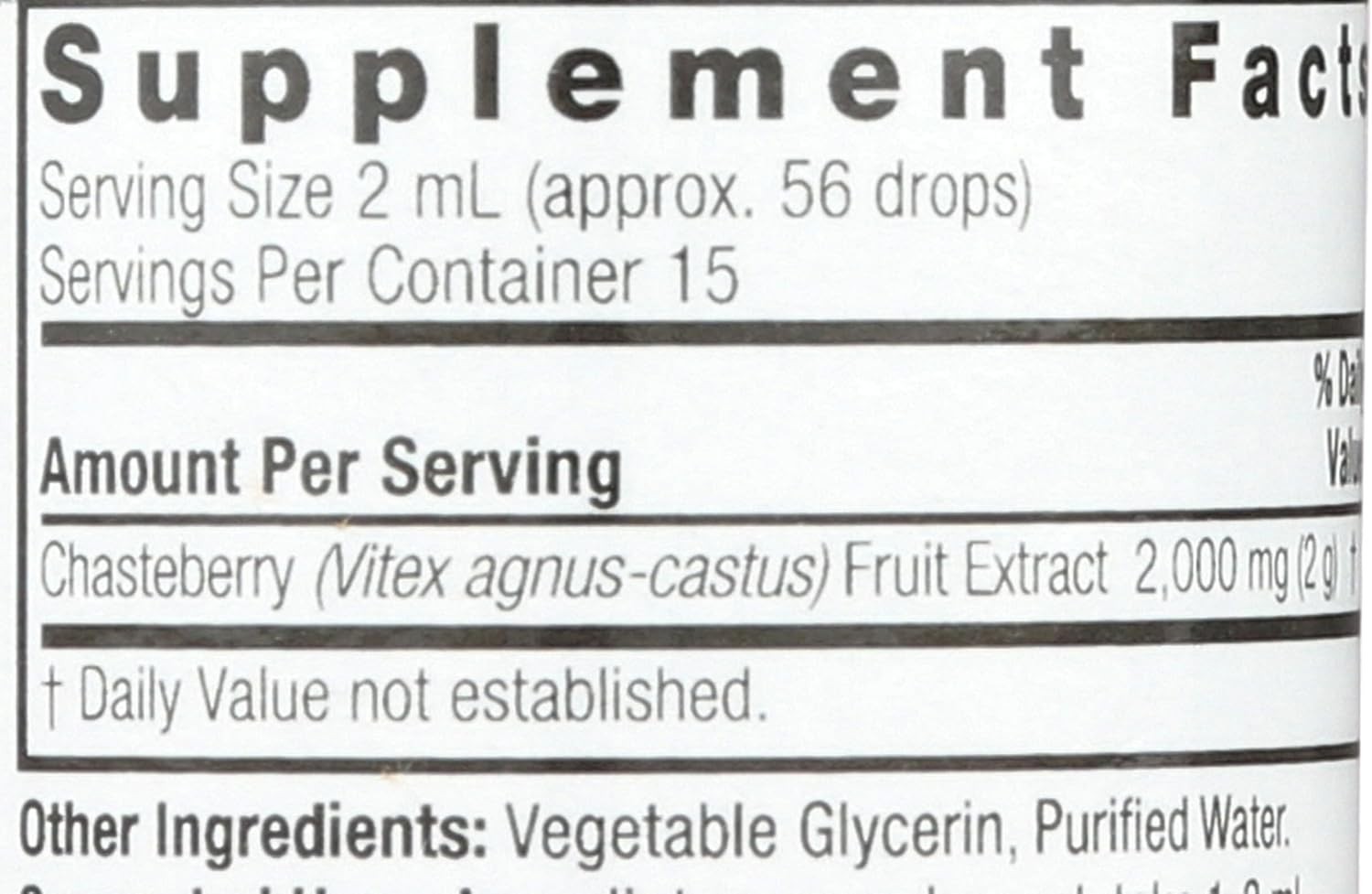 1oz Vitex Berry Extract – Supports Female Hormonal Balance Naturally