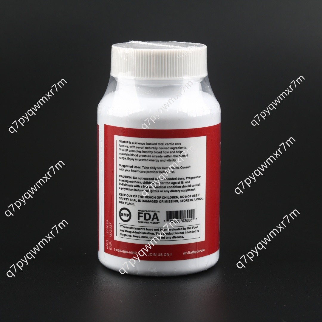 1 Pack Vital BP Enhanced Blood Support Vitamin Formula VitalBP 60 Count Capsules