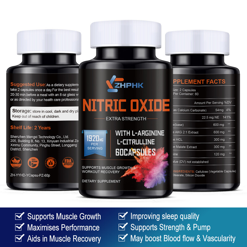 Nitric Oxide Booster Supplement for Blood Circulation and Flow,Endurance/Energy